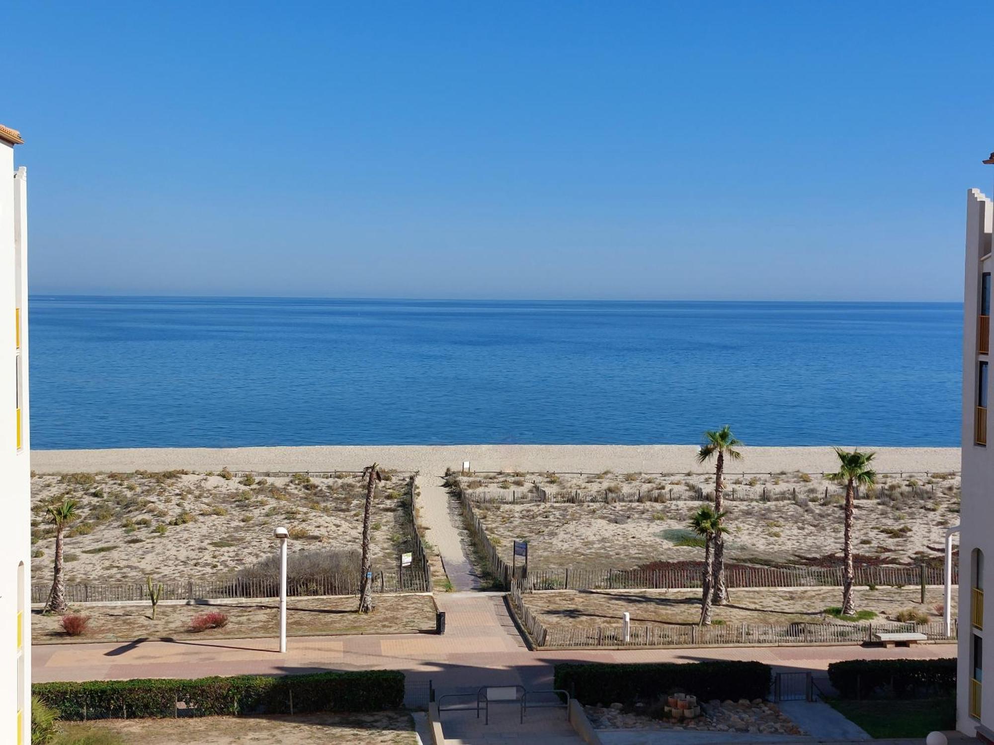 Appart Mezzanine Vue Mer Et Plage, Parking Wifi Tv Le Barcarès Exterior foto